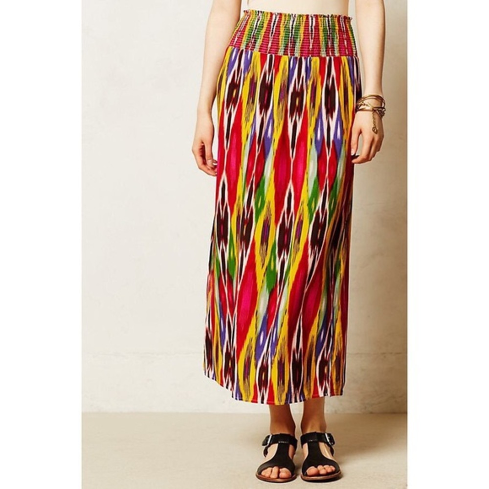 Vanessa Virginia Appoline Ikat Maxi Skirt – Anthropologie, Women’s M, Multicolor